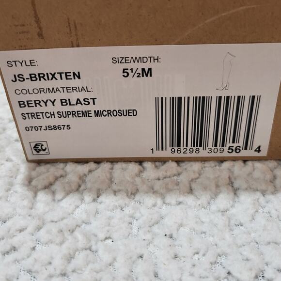 Jessica Simpson Women's Brixten Over The Knee Boot, Berry Blast size 5.5 - Picture 5 of 5